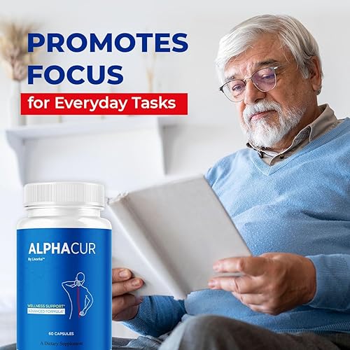 Miniatura 4 de Cápsulas Alpha Cur (paquete de 2)  Suplemento oficial de apoyo nervioso avanzado Alpha Cur de AlphaCur de máxima fuerza, multivitamínico para la