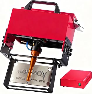 Metal Electric Dot Peen Engraving Marking Machine Pneumatic Marking Machine with Air Pressure Regulating Valve for Logo Tag Metal Plate Serial Numbers VIN Code Chassis Number Types