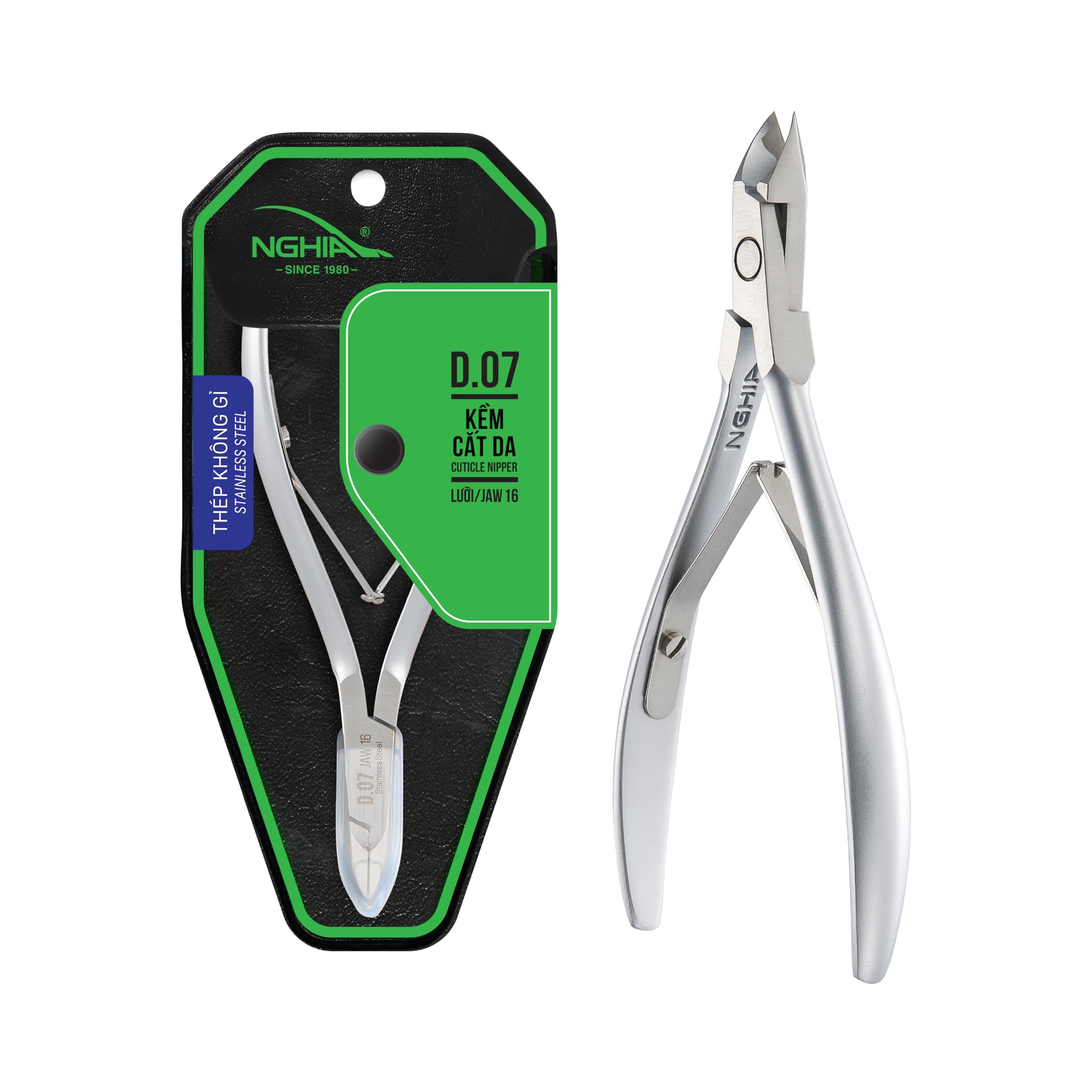 Amazon.com: NGHIA Cuticle Nipper - D-07 JAW 16 | Stainless Steel
