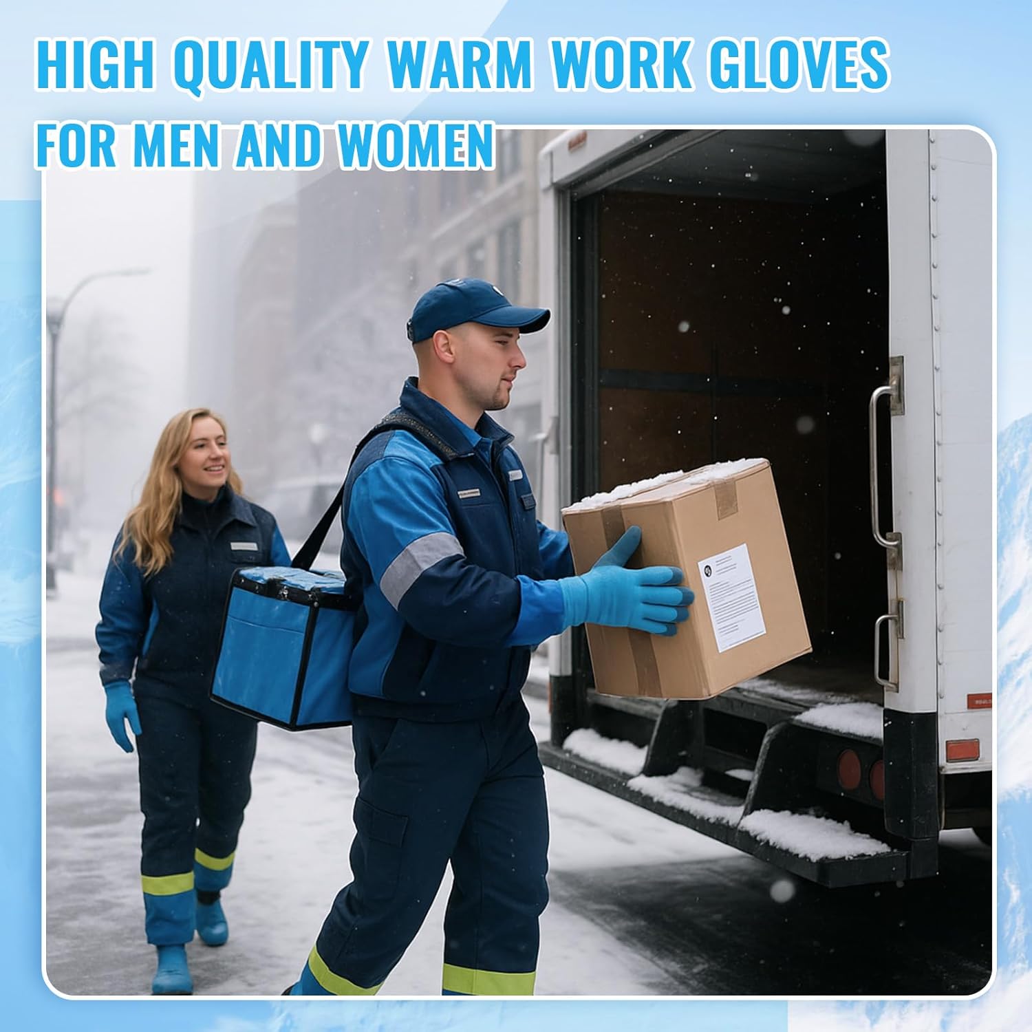 12/24/48 Pairs Winter Work Gloves for Men Below Freezer Waterproof Grip Thermal Insulated Gloves for Cold Weather - Image 7