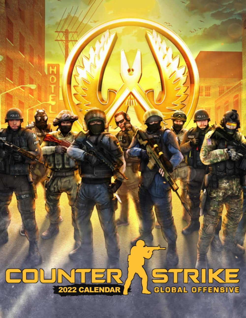 Counter-Strike: Global Offensive Calendar 2022: Counter-Strike: Global Offensive Games calendar 2022-2023-18 months- Planner Gifts boys girls kids and all Fans BIG SIZE 17''x11''