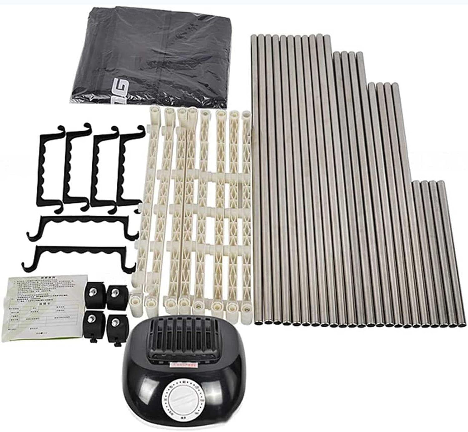 Small Home Dryer, Double Layer Dryer Energy Efficient, 180 Minutes Adjustable Timer, 1000 Watts Large Capacity, Overheat Protection (70 x 45 x 165 cm)