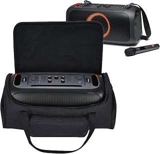 Carrying Case for JBL PartyBox On The Go Speaker, Soft Travel Storage Bag Compatible with PartyBox On-The-Go Portable Party Speaker Outdoor Box-Only Case No Shoulder Strap(Black)