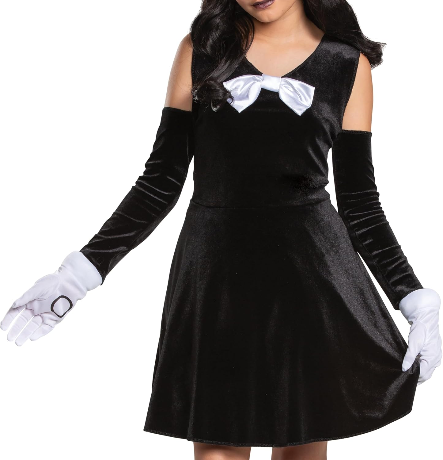 Disguise Alice Bendy and The Ink Machine Girls' Costume Black M (7-8)