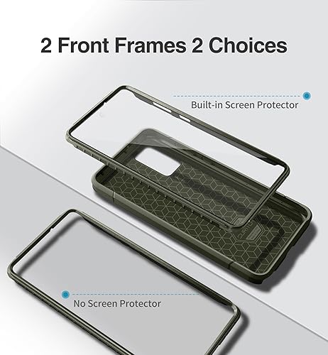 Miniatura 7 de SURITCH Funda para Samsung Galaxy Note 20 (solamente) de 6.7 pulgadas, 2 marcos frontales, protector de pantalla integrado, protector de cuerpo