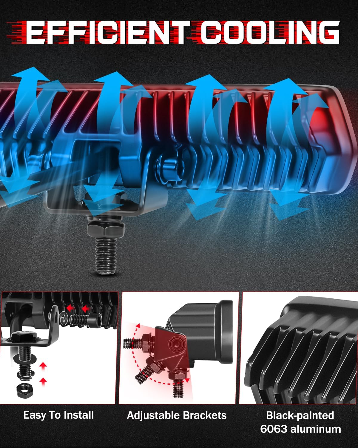 6 Inch CREE LED Light Pods, 2026 Upgraded Spot LED Yellow Fog Light Bar Screwless Off Road Driving Lights for Truck Pickup ATV UTV SUV Boat