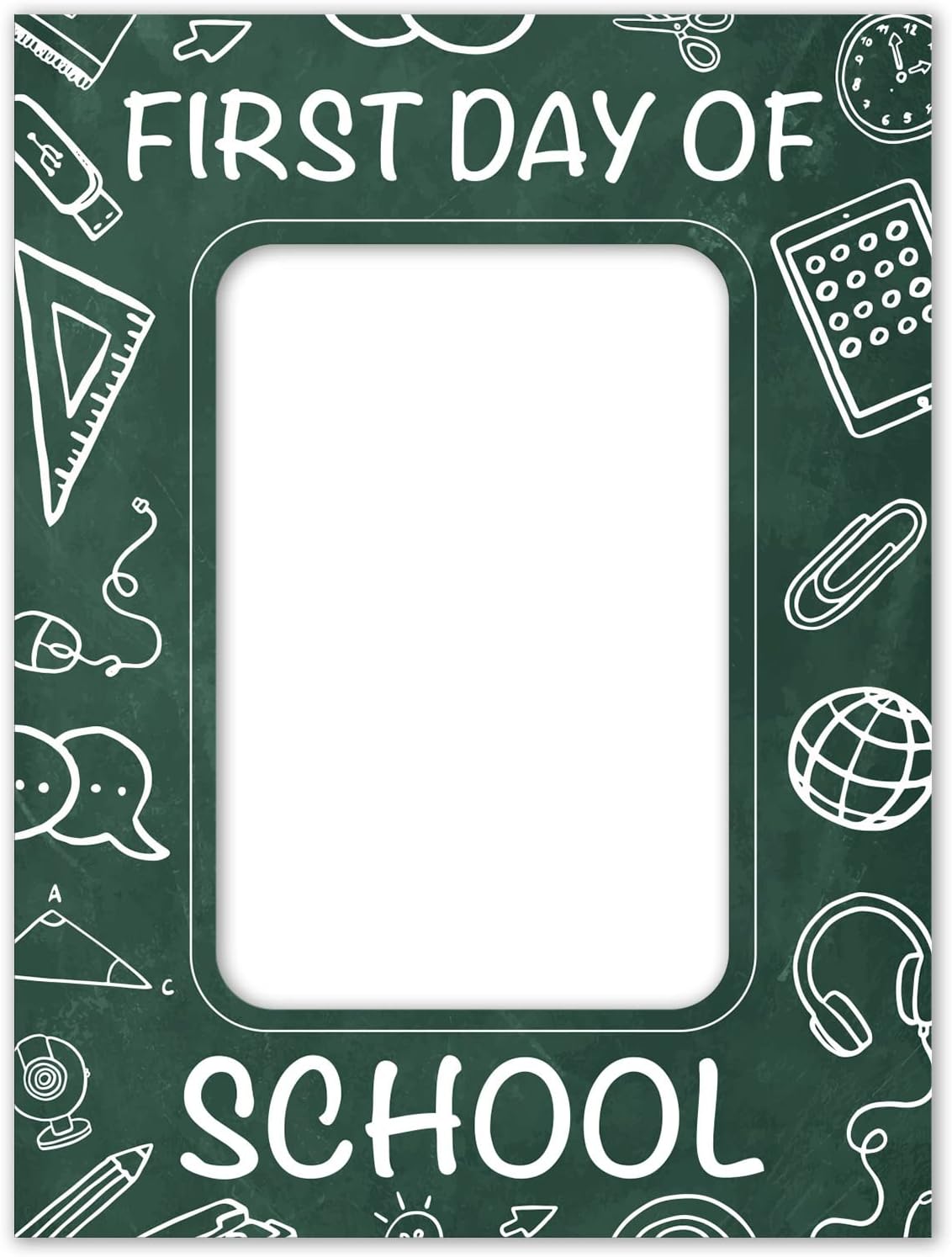 Soul Décor Back to School Photo Prop Board, Picture Frame First Day of School, Cute and Creative First Day of School Picture Idea, Cut Out Board Sign, Coro Plastic, Made in The USA