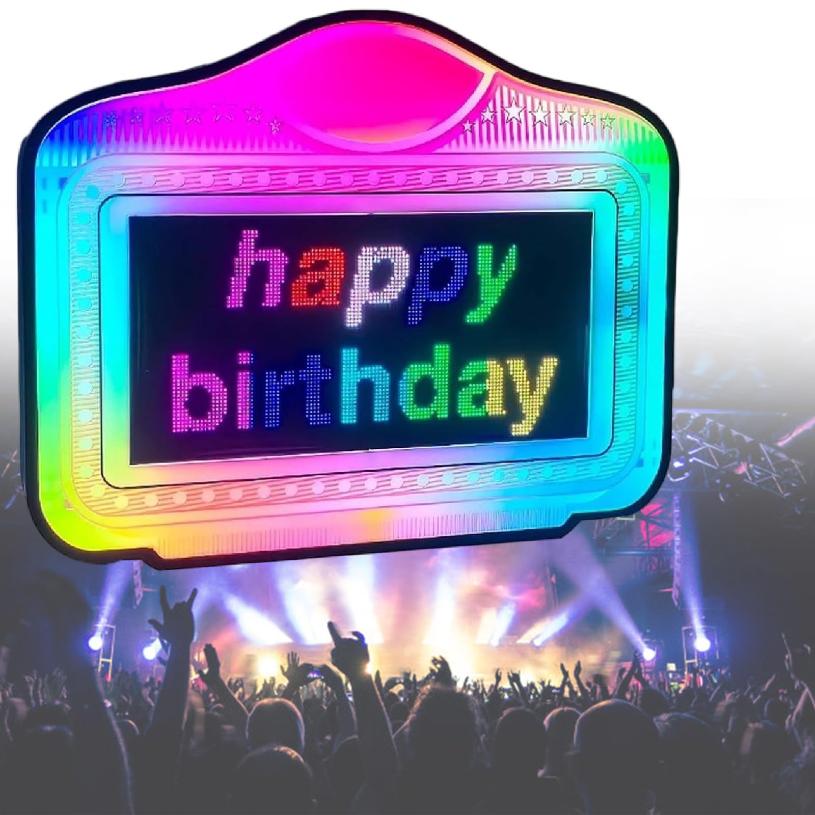LYDZUSDP Party Bottle Service Sign with App Control,Night Club Bottle Presenter,Colorful LED Birthday Parties Light Neon Sign,for Bar,Party and More