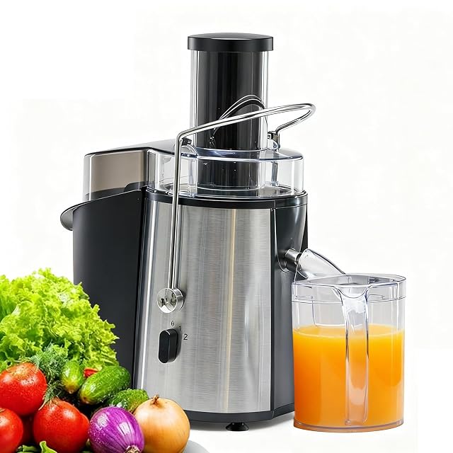 OLIXIS Centrifugal Juicer Machines 700W Juice Extractor with 3 Feed Chute for Whole Vegetable and Fruit Electric Juicer