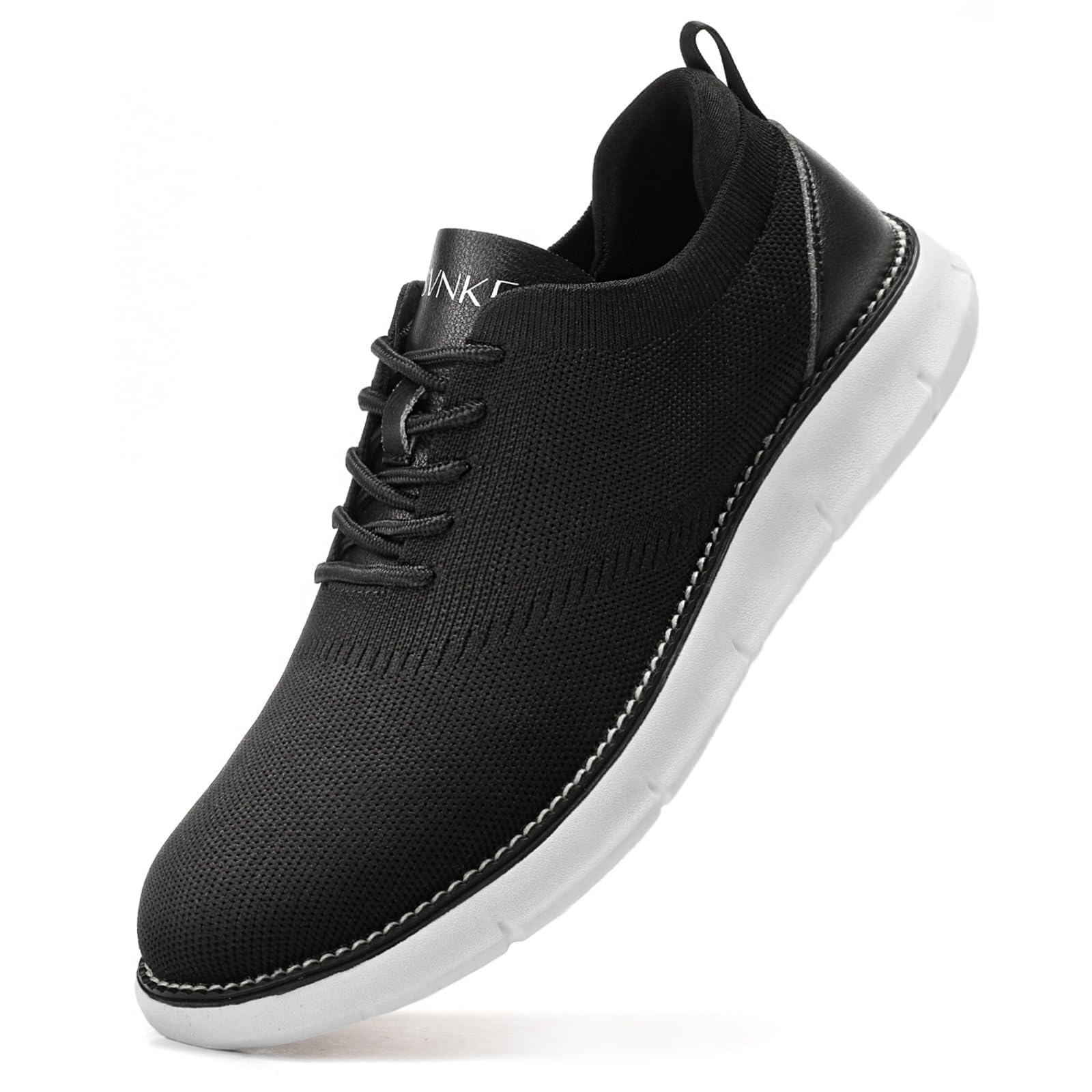 SVNKE Men's Mesh Dress Shoes Casual Business Lace Up Oxford Sneakers Lightweight Breathable Walking Shoes Comfortable Thick Sole Tennis Footwear