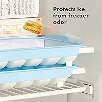 Vista 4 de OXO Good Grips - Bandeja para cubitos de hielo, 2 unidades, color blanco