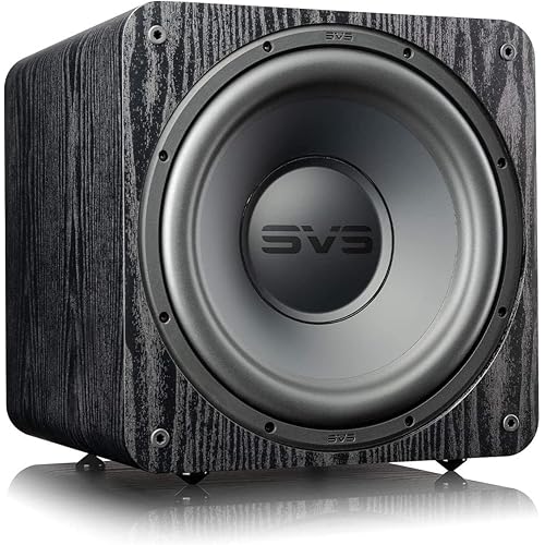 SVS SB-1000 Pro Subwoofer (Black Ash) | 12-in Driver, 325 Watt RMS, Sealed Cabinet