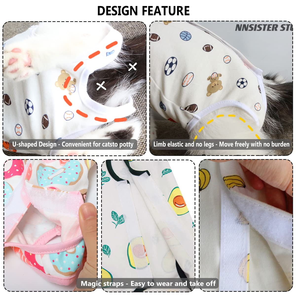 Combinaison de convalescence chirurgicale professionnelle pour chat, alternative au collier électrique, combinaison de stérilisation en coton respirant pour plaies abdominales, pyjama anti-morsure