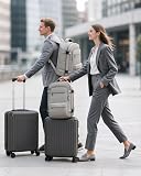 COOLIFE Ryanair Valise Cabine 55 x 35 x 20 et Bagage Cabine 40x20x25(20L), Bagages Cabine Bagage à Main Rigide avec Serrure TSA et 4 roulettes Jumelées Adapté Aux Voyages - 8