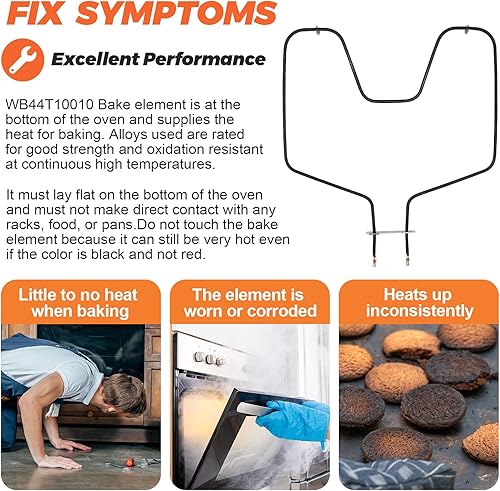 Miniatura 3 de 【Actualizado】Elemento de horno WB44T10010 de Beaquicy – Apto para modelos de horno GE Spectra #jbp64boh1wh, 911.95291990, jbp65mom2bs, jbs55wok2ww,