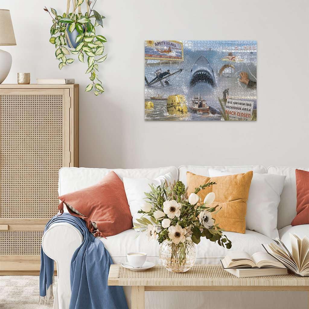 Ravensburger Universal Studios Artist Collection: Jaws 1000 Piece Jigsaw Puzzle - 12000277 - Handcrafted Tooling, Made in Germany, Every Piece Fits Together Perfectly