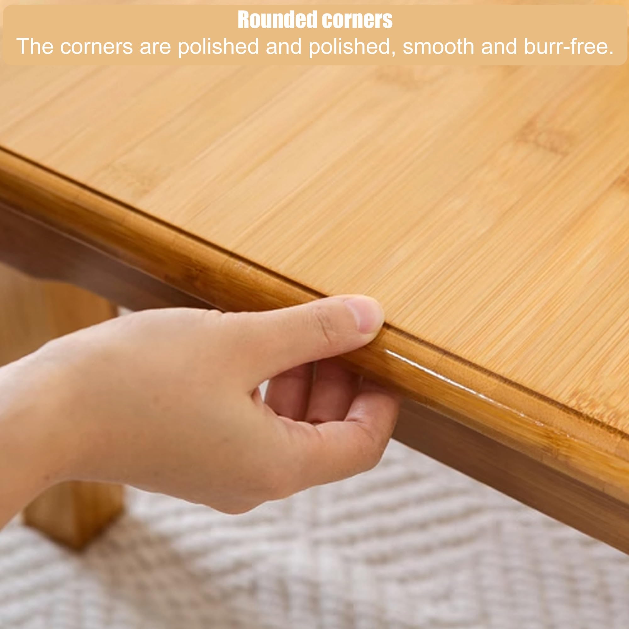 Plateau de lit pliable avec 4 pieds, design en bois massif peu encombrant, pas de montage nécessaire, parfait pour servir le petit déjeuner au lit ou le travail à la maison
