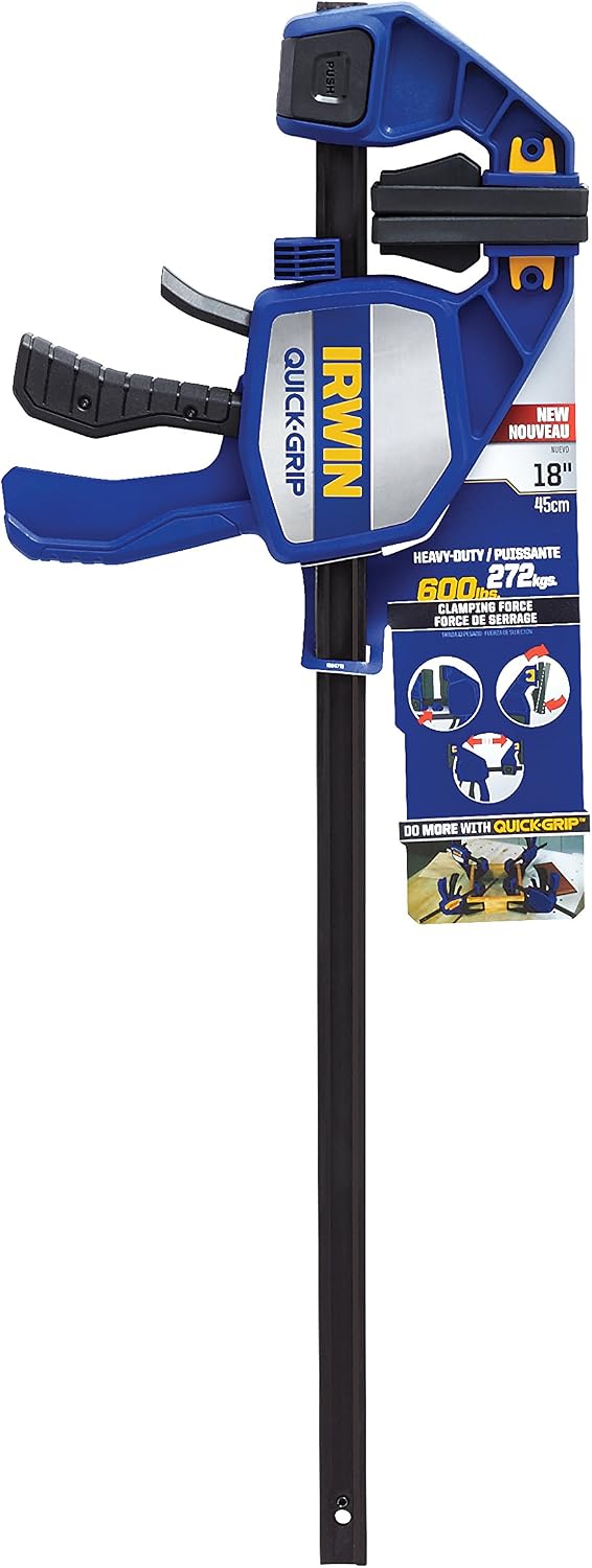IRWIN Quick-Grip 18" Heavy-Duty Bar Clamp/Spreader - 600 Lbs Clamping Pressure - View #6