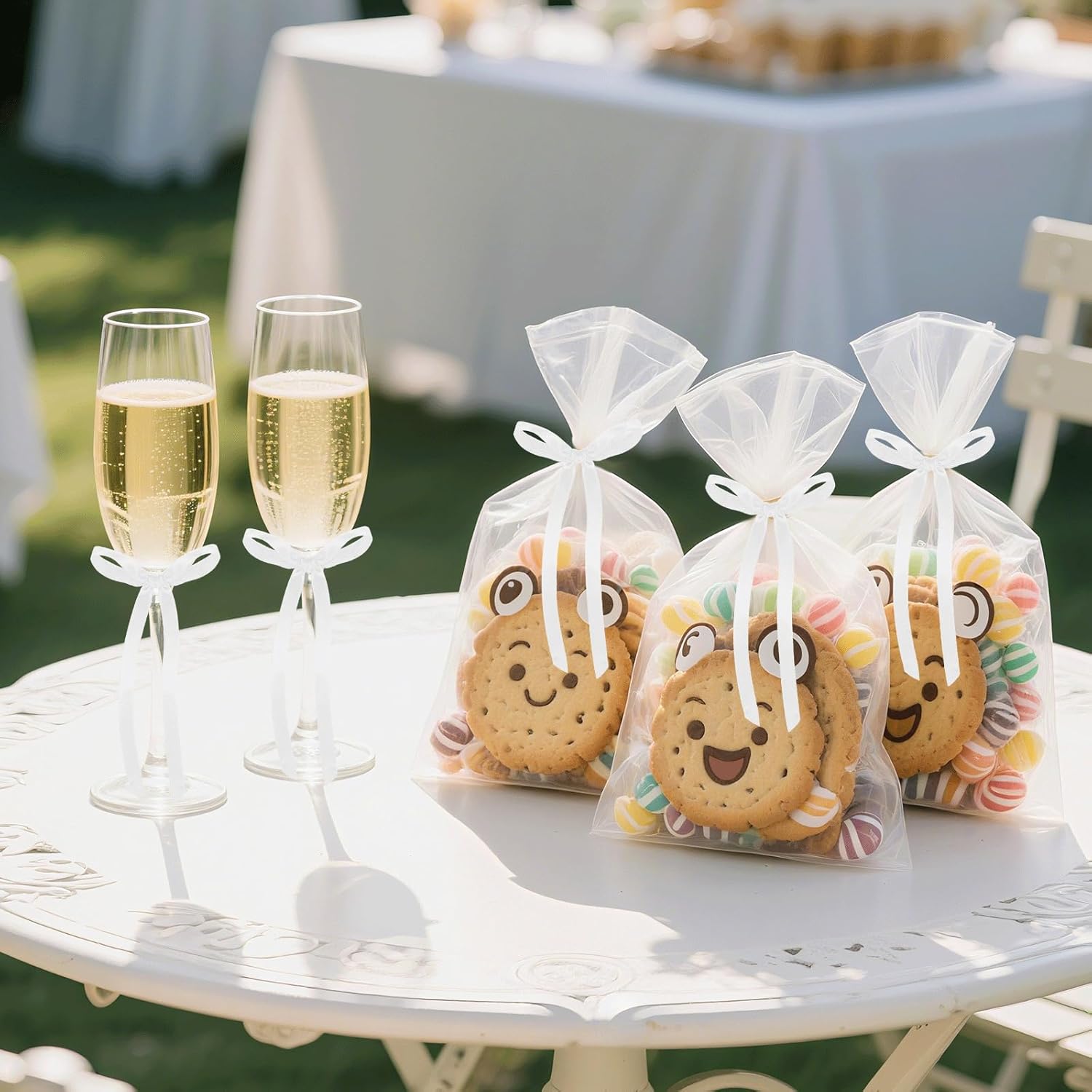 7Pcs White Bow Cake Toppers, White Bows for Cake, Happy Birthday Bowknot Cakes Topper Decoration for Birthday, Wedding, Anniversary, Party - Image 5