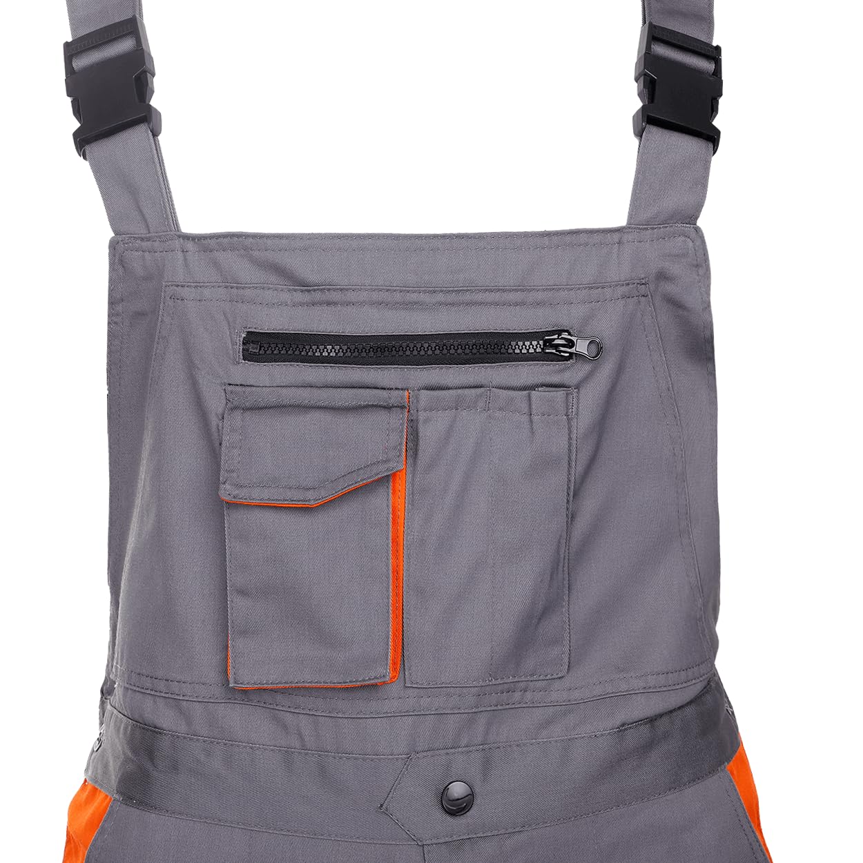 Stenso DM Salopette De Travail Homme - Salopette Homme Avec Poche Poitrine Pour Téléphone Portable, 2 Poches Avant, 2 Poches Cargo, Bretelles Élastiques Réglables, Taille Élastique