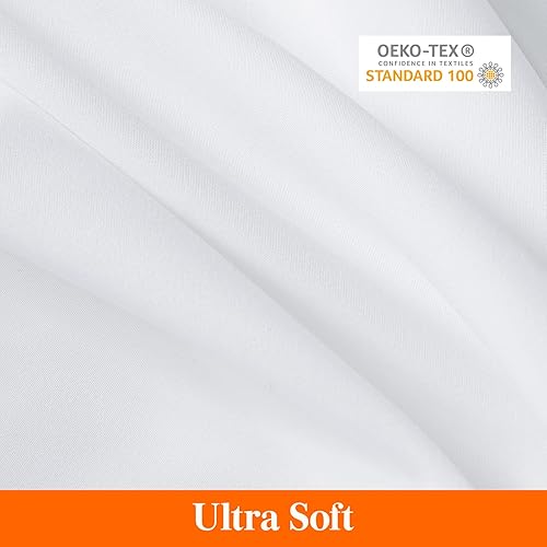 Miniatura 2 de Lifewit - Juego de sábanas ultra suaves con bolsillo profundo, con 2 fundas de almohada, transpirables y refrescantes. juego de 4 piezas, tamaño