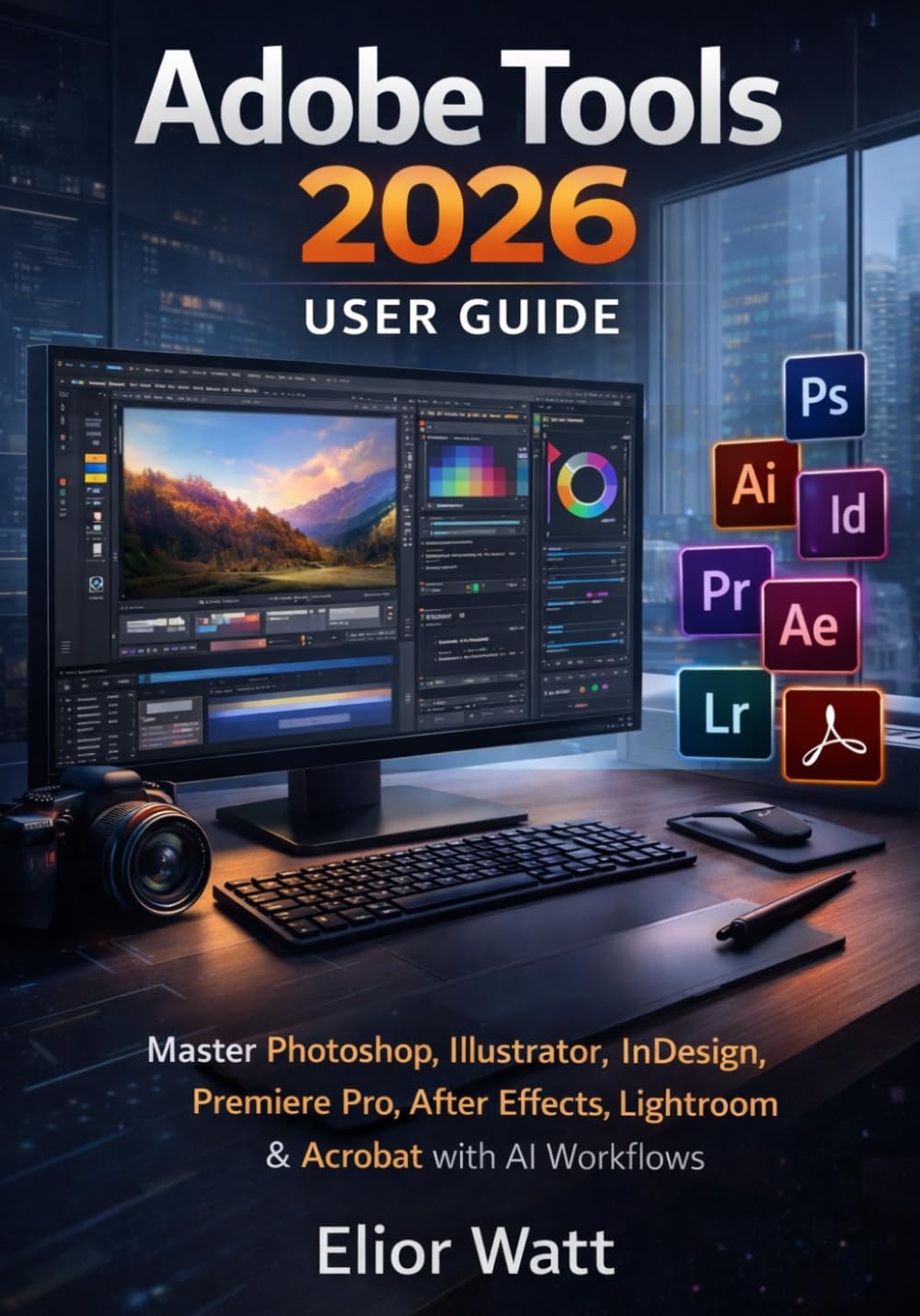 Adobe Tools 2026 User Guide: The Complete Practical Manual For Photoshop, Illustrator, InDesign, Premiere Pro, After Effects, Lightroom, and Acrobat — ... and Professional Production Systems.
