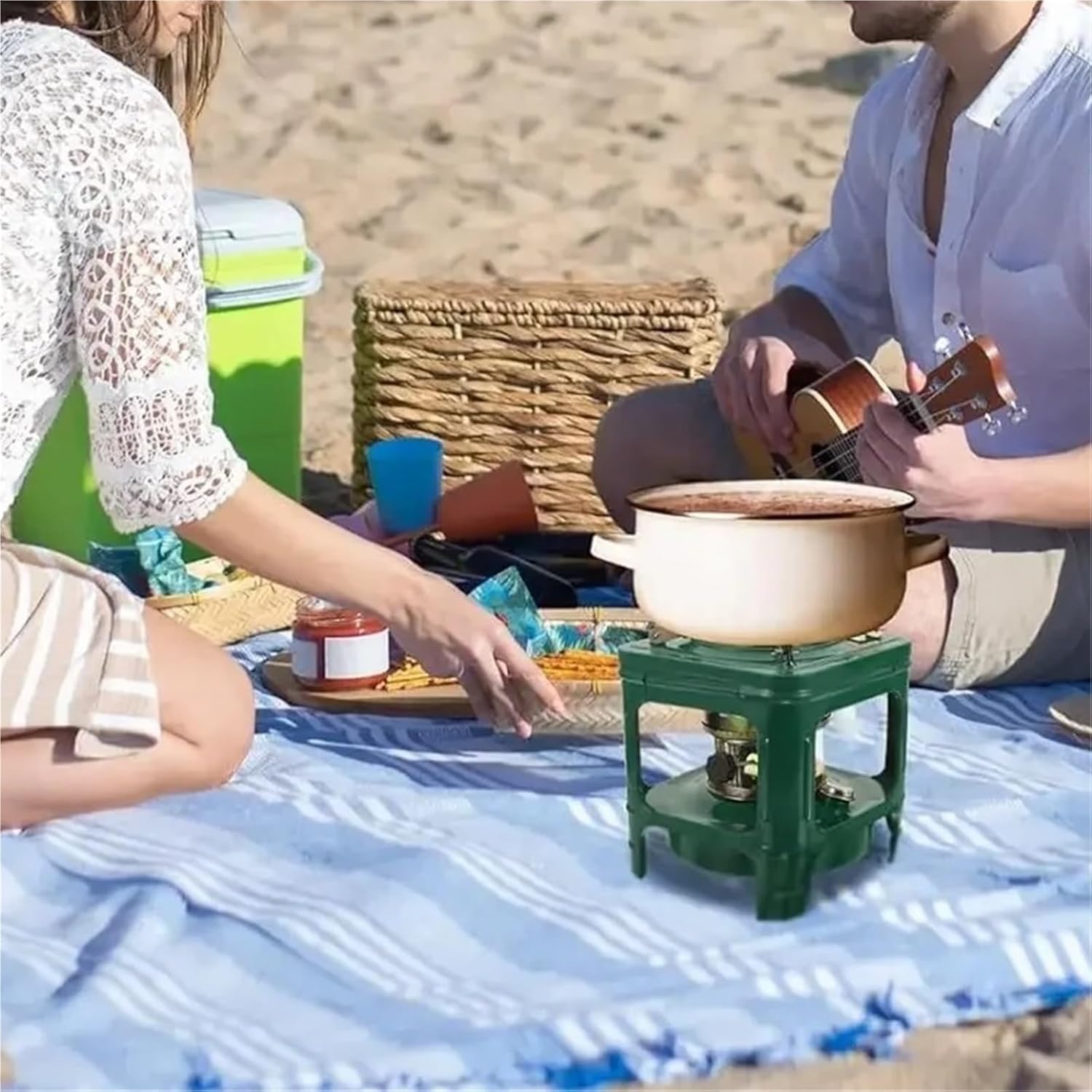 Kerosene Heater, Portable Kerosene Stove Windproof Burner Outdoor Camping Heater Patio Picnic Cooking,for Indoor Camping Garage(Round)