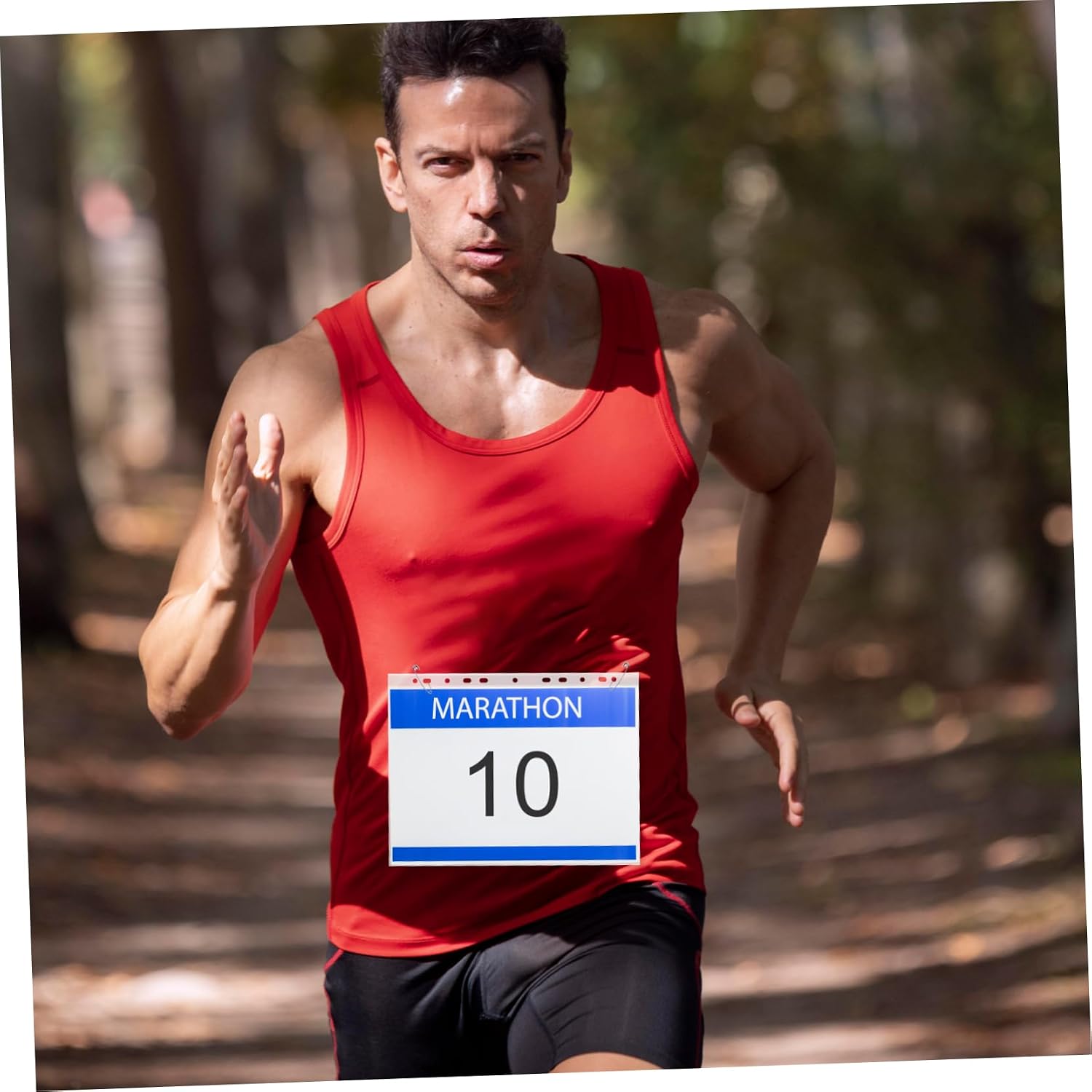 100Pcs Clear Bib Holder for Race Number Display Portable Running Bib Bags Number Display Container Reusable Protective Sleeves for Runners and Competitions