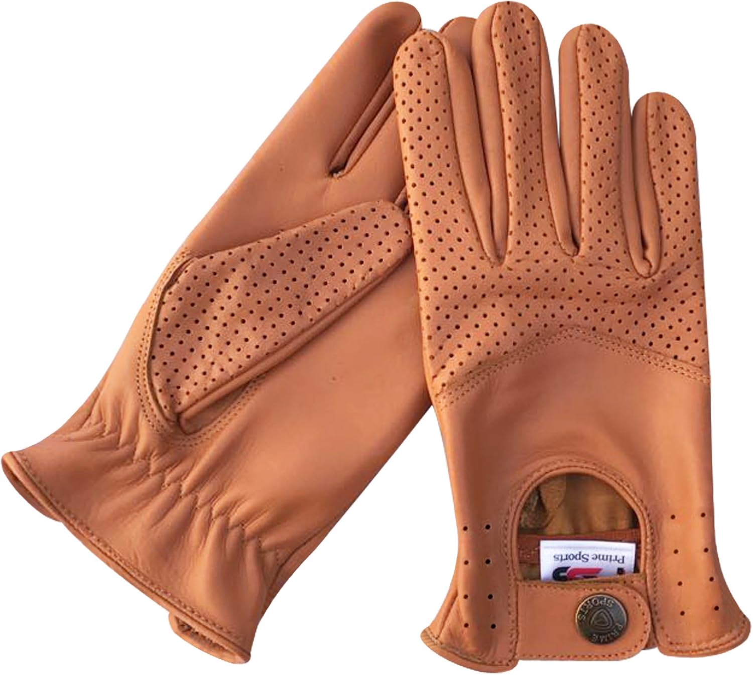 Mens Real Soft Leather Slim fit Retro Style Classic Dress Fashion Driving Gloves 508 (508-Tan, XL)
