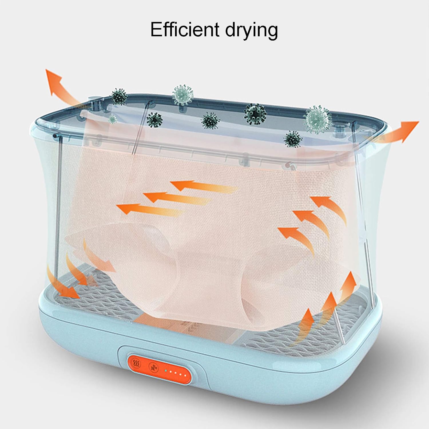 Compact Dryer, UV Ultraviolet Rays Electric Portable Clothes Dryer with Automatic Working Mode for Small Living Spaces, Apartment Houses, dorms, RVs