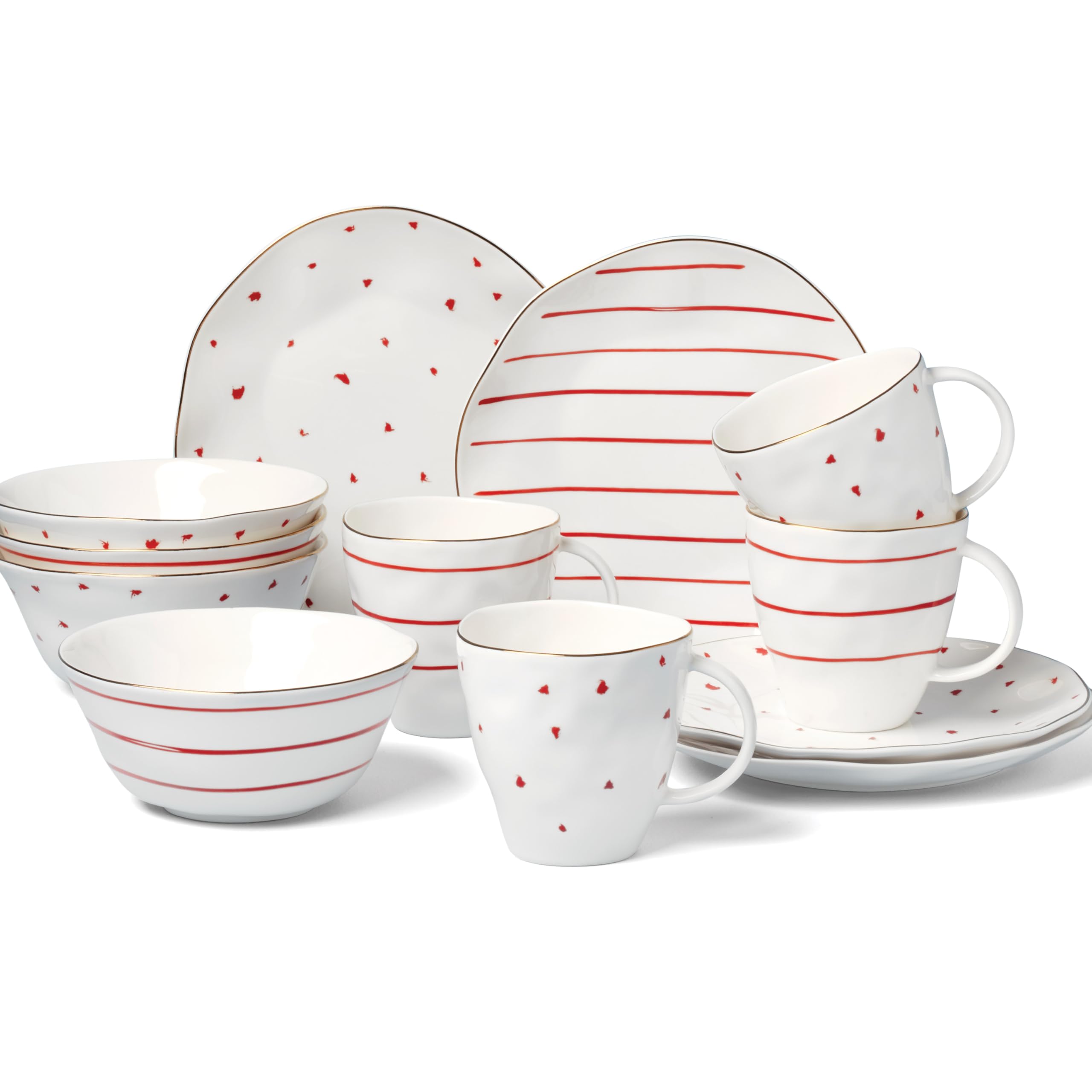 Amazon.com: Lenox 896839 Garnet Bay 12-Piece Dessert Set : Grocery