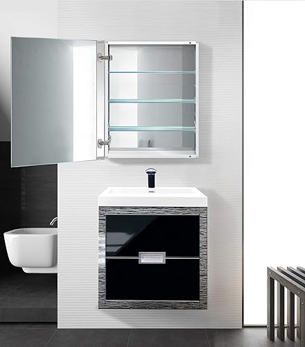 Miniatura 4 de Krugg Botiquín  Montaje en superficie o empotrado  Bisagra Blum de cierre suave de 170 grados  (24 x 30 pulgadas)