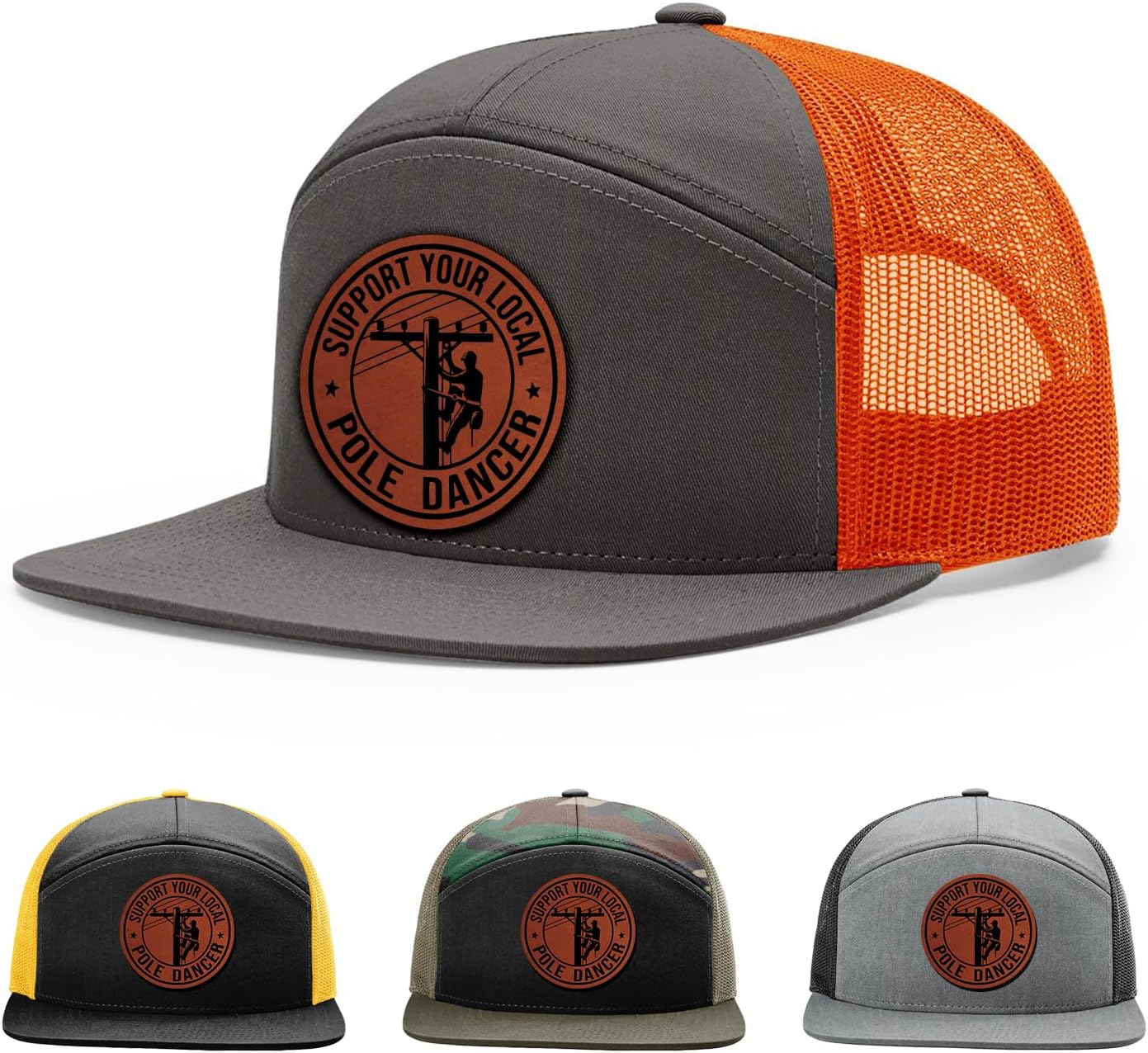 Lineman Gift, Funny Lineman, Support Your Local Pole Dancer Hat