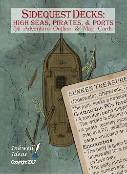 Sidequest Decks High Seas, Pirates, Ports Tabletop Game