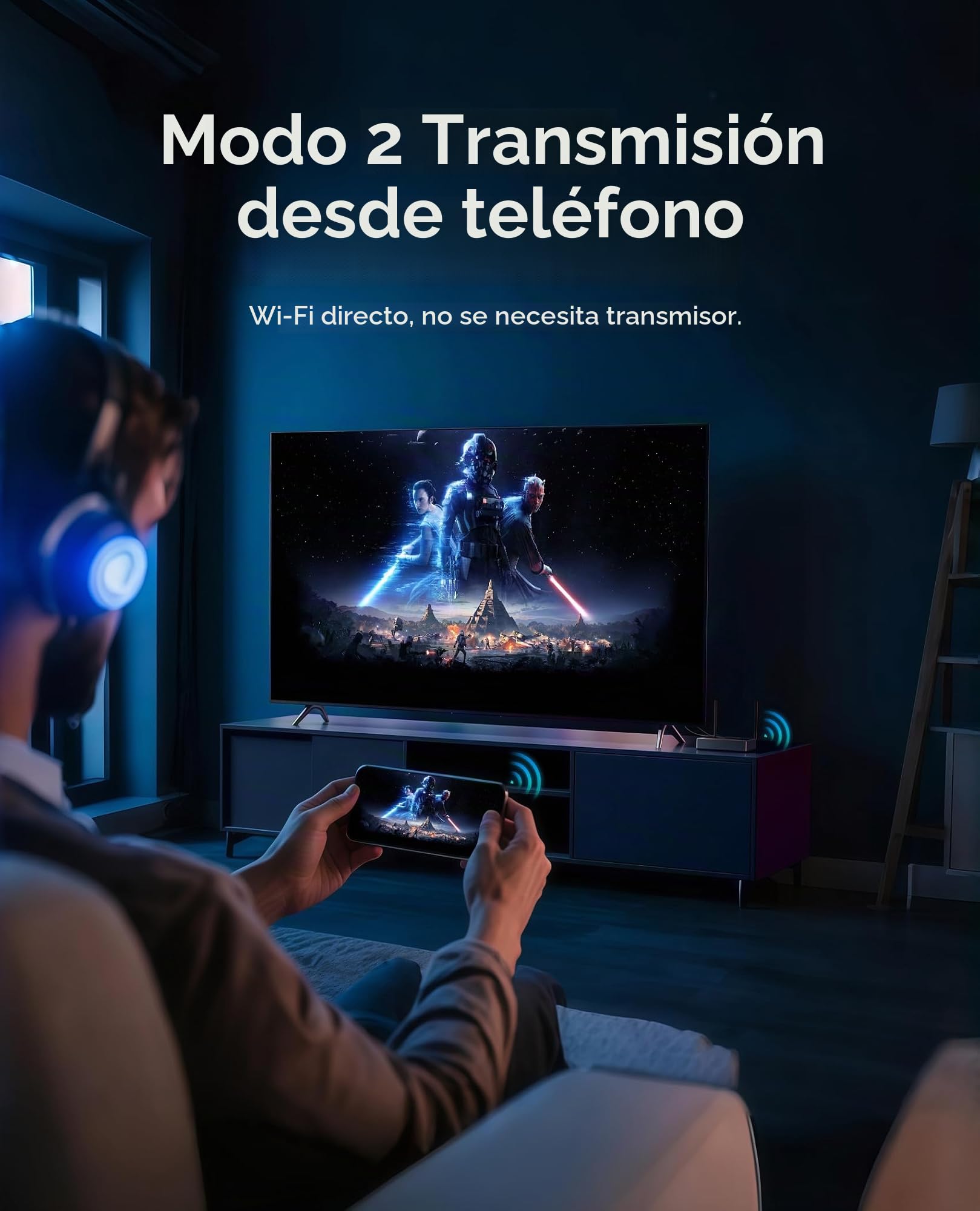 VENTION - Transmisor y receptor HDMI inalámbrico de 50 m, decodificación 1080P 60 Hz, kit extensor de vídeo inalámbrico 5G, Plug & Play, transmisión de audio y vídeo síncrono para PC, Laptop, TV Box