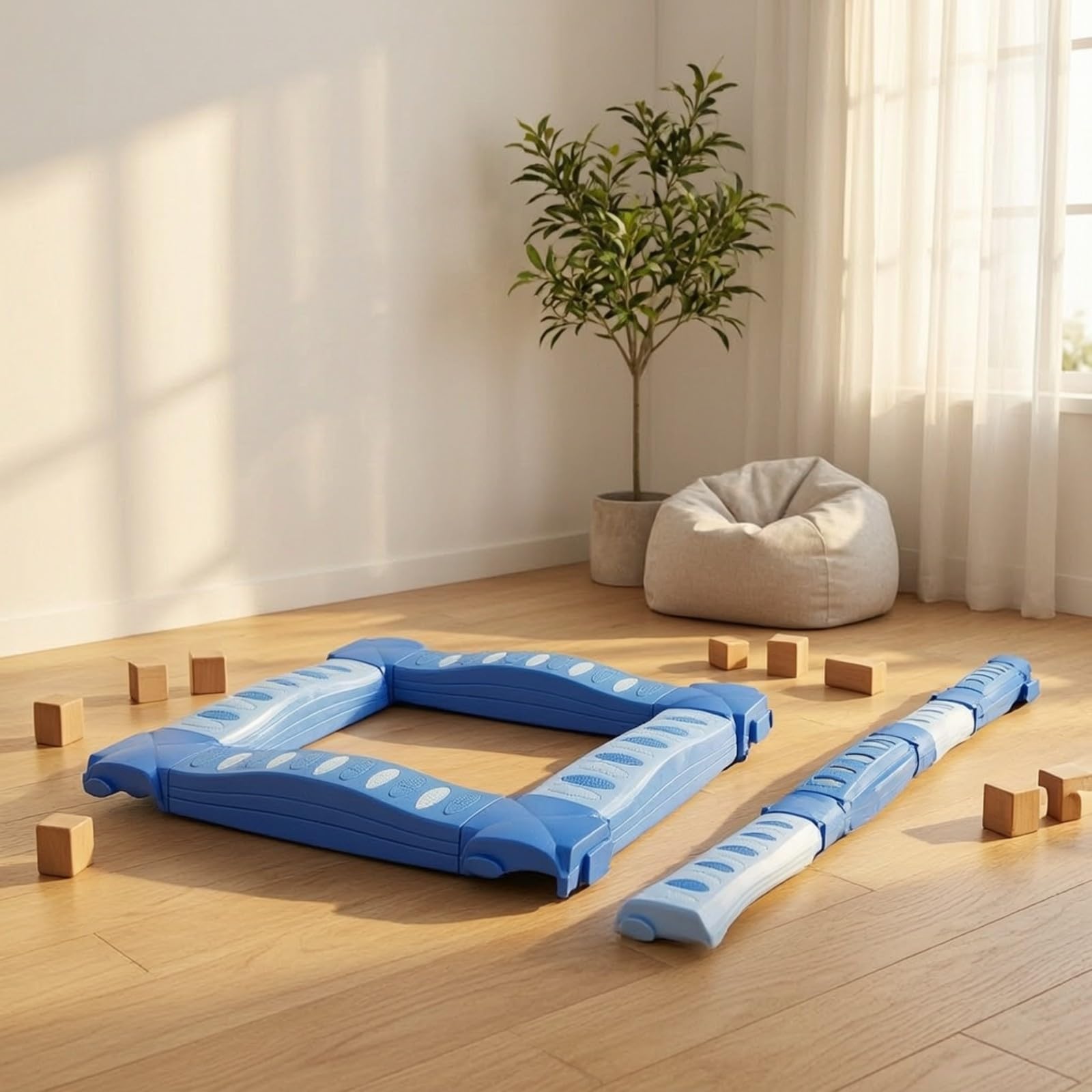 Pedana di Equilibrio Antiscivolo Balance Board Testurizzato Giocattolo per Scuola Dell'infanzia, Multicolore, Standard