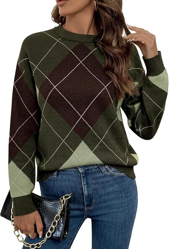 Women Dropped Shoulders Sweater Trendy Casual Tops