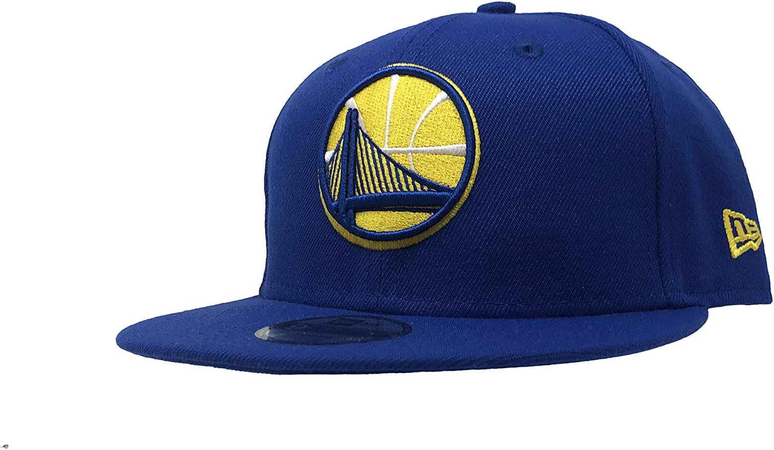 Golden State Warriors Adjustable Snapback Hat 9Fifty NBA Basketball Flat Bill Baseball Cap 950 (One Size Youth, Blue JrNba18 Draft)