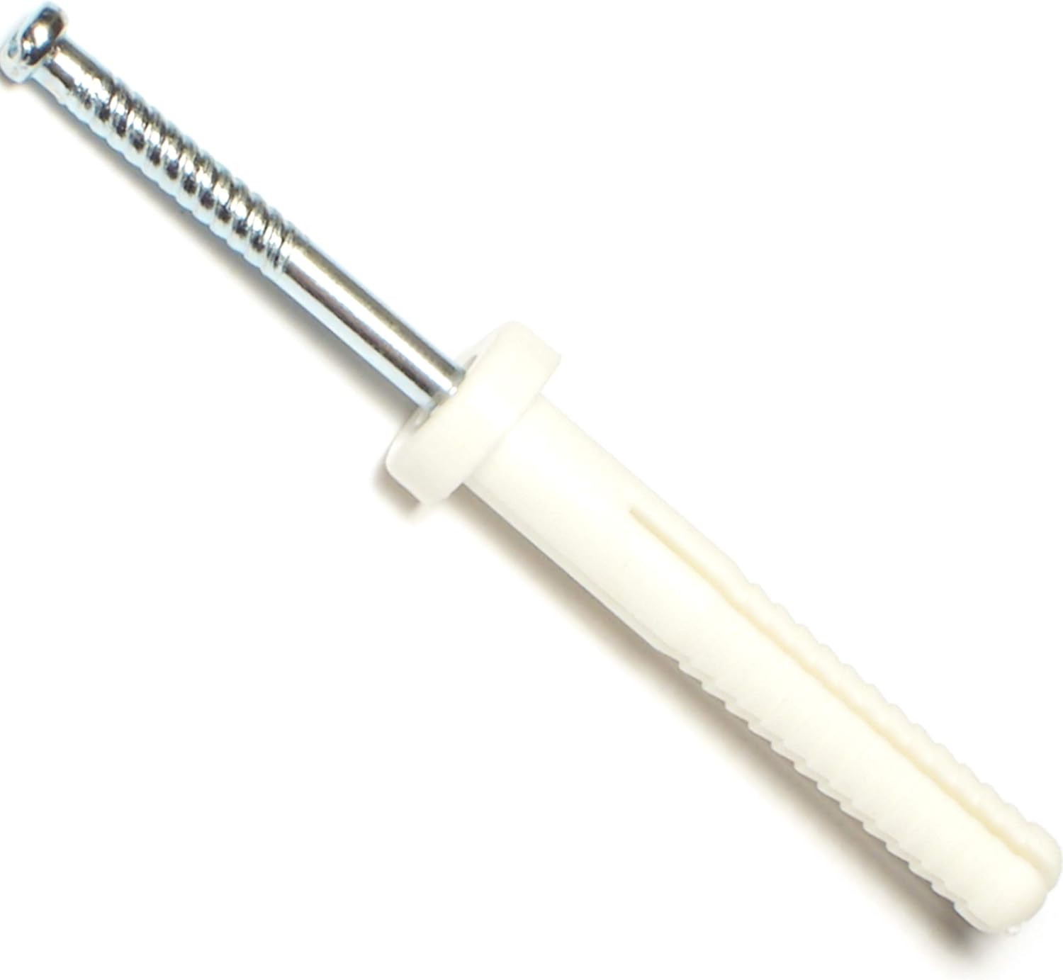 014973285524 Nylon Round Nail Drive Anchors, 1/4 x 1-1/2, Piece-100