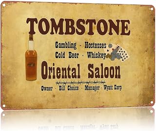 Retro Metal Sign Advertising Tombstone,Text Art Poster Home Wall Decor, For Bedroom, Living Room, Bar, Restaurants,Fence,Etc.Tin Sign 8×12 Inch