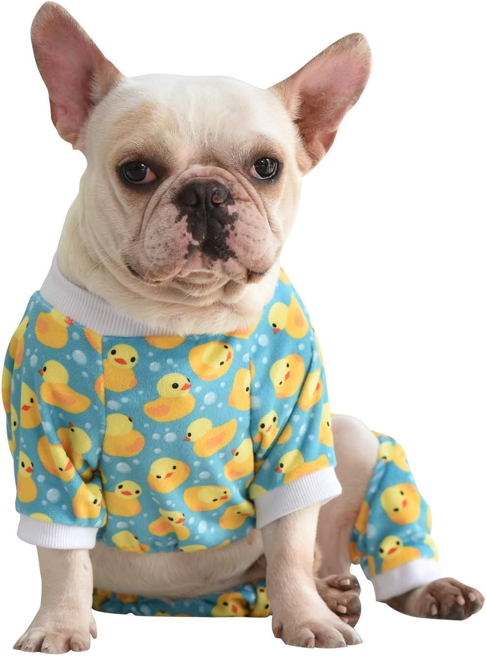 CuteBone Dog Pajamas Large Bundle | Pink Pig Pajamas & Yellow Duck Pjs for Small Sized Dogs Girl