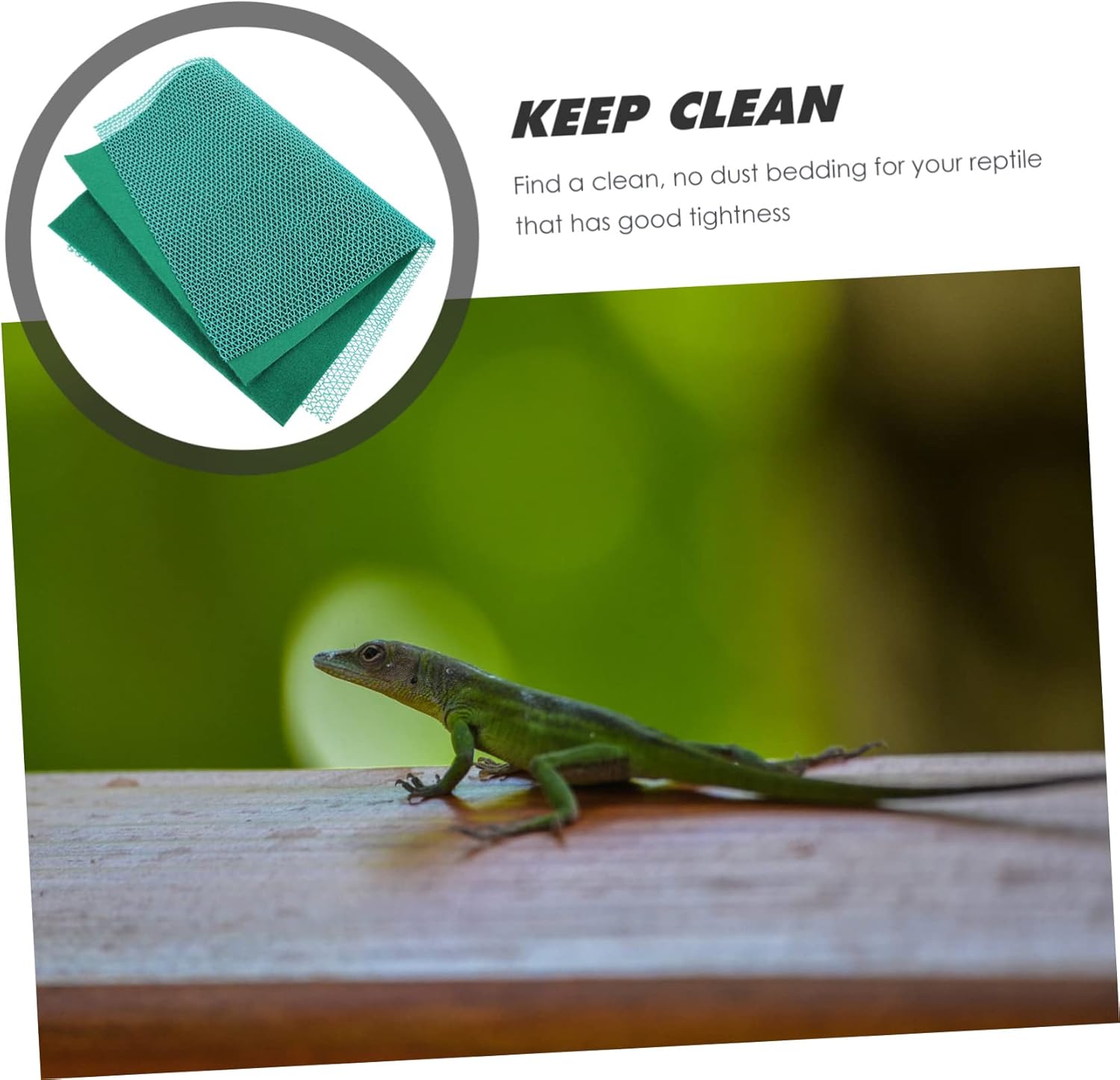 ORFOFE 1 Set Premium Reptile Carpet Bedding for Tortoise Lizard Washable Substrate Mat for Terrarium Soft Cushion for Reptile Habitat for Snakes Geckos and Climbing Pets