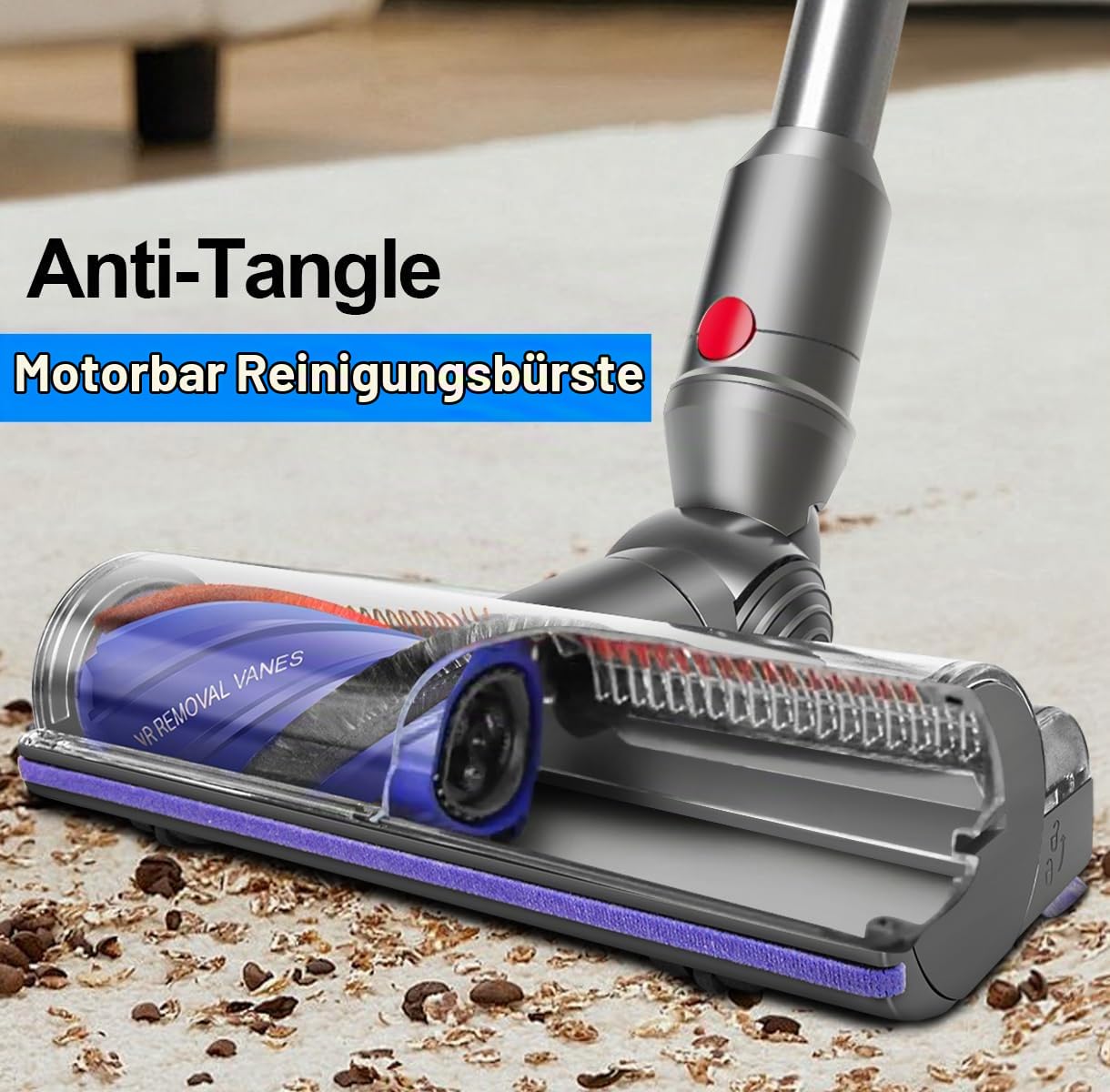 V12 Bodendüse Bürste Kompatibel mit Dyson V12 Slim & V9 Motorbar