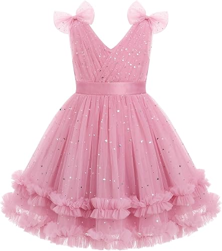 IMEKIS Graduation Dresses for Girls: 2nd 3rd Birthday Outfit Wedding Guest Kids 