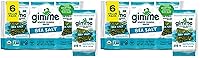 Vista 11 de gimMe - Bocadillo de algas marinas orgánicas tostadas con sal marina, 6 paquetes de 15oz