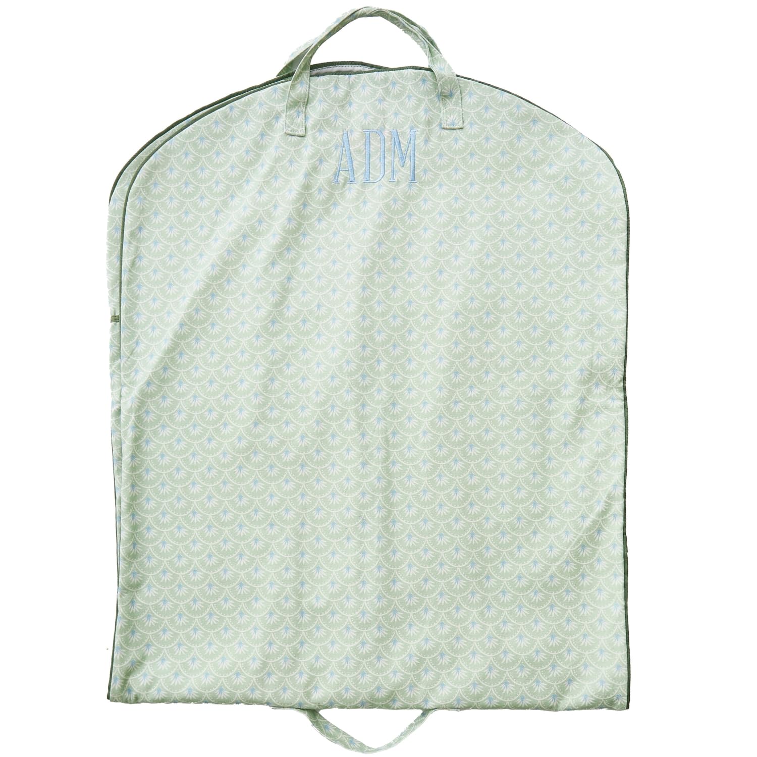 Personalized Garment Bag for Travel Monogram Floral Dress Bag with Zipper and Pockets Foldable Canvas Clothing Bag for