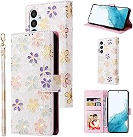 Vista 21 de UEEBAI Funda tipo billetera para Samsung Galaxy A16 4G/5G, cubierta de cuero PU con soporte, bloqueo RFID, funda flip con ranuras para tarjetas