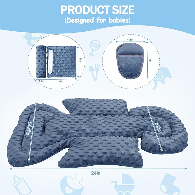 Reductor para asiento infantil 3 en 1 con soporte y cubierta miniatura 4