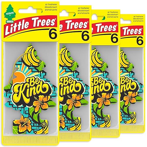 Miniatura 9 de LITTLE TREES Ambientador de aire para coche, árbol colgante que proporciona un aroma duradero para el automóvil y el hogar Cuero, 24 ambientadores