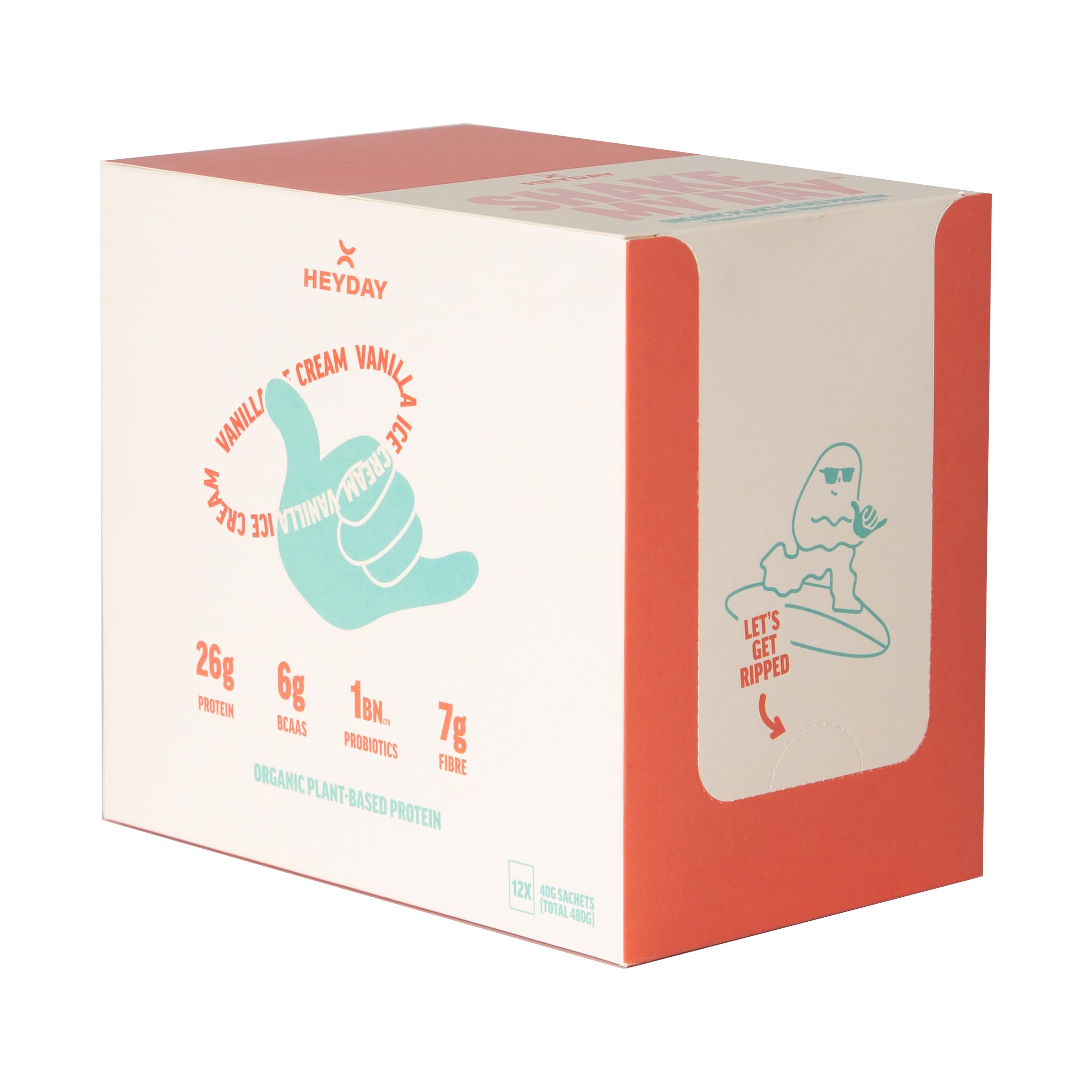 Sponsored Ad – Plant-Based Organic Protein Powder | Nutrient-Rich with Probiotics | Ideal for Smoothies & Shakes | Muscle Support, & Recovery | Vanilla Ice Cream Flavour - Box of 12 Sachets